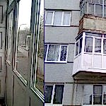 Балкон с ящиками для хранения