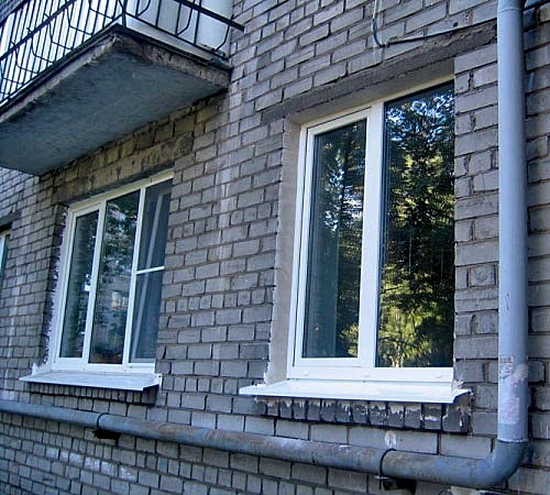 Пластиковые окна в кирпичном доме